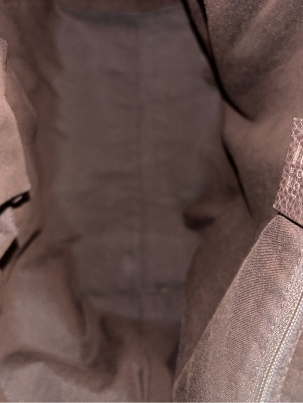 Gucci Brown GG Monogram Tote with Gold-Tone Hardware - Picture 6 of 8